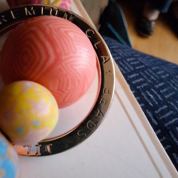 JILZARAH Handmade Clay Beads Coral Crush Keychain One Size fits Most NEW - Picture 3 of 4